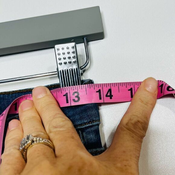 Free People Button Fly Raw Edge Hem Distressed Jeans - Picture 7 of 13